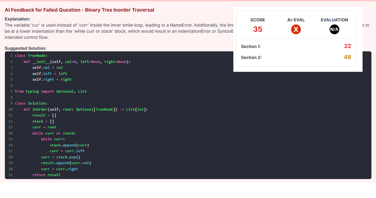 Assessment Builder UI