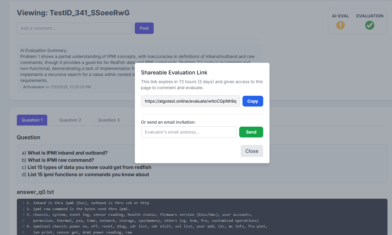 Assessment Builder UI